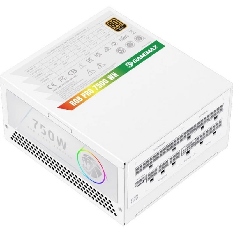 Блок живлення GameMax RGB Pro 750G 750W White