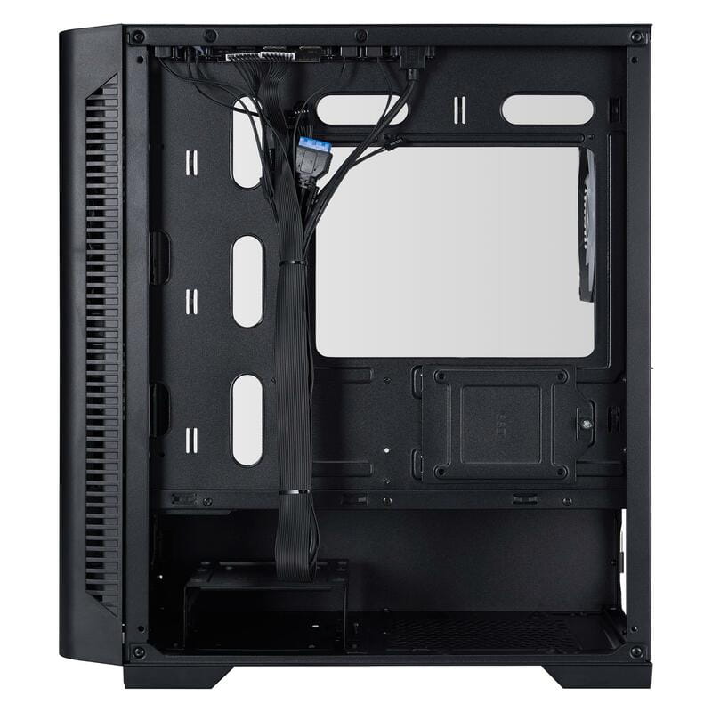 Корпус 1stPlayer D4-M-BK-2F1P-1F1 Black