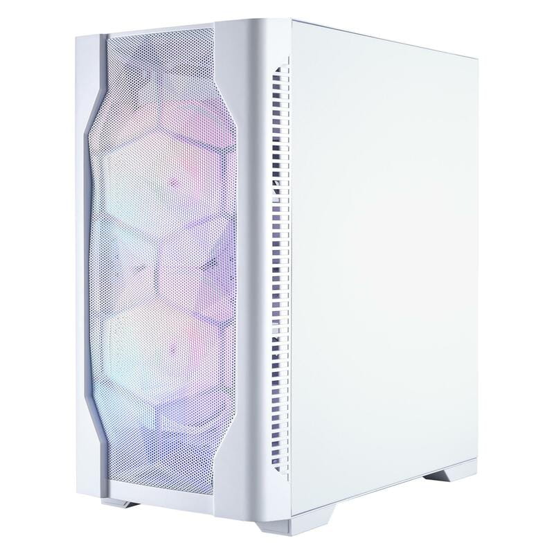 Корпус 1stPlayer D4-M-WH-2F1P-W-1F1-W White