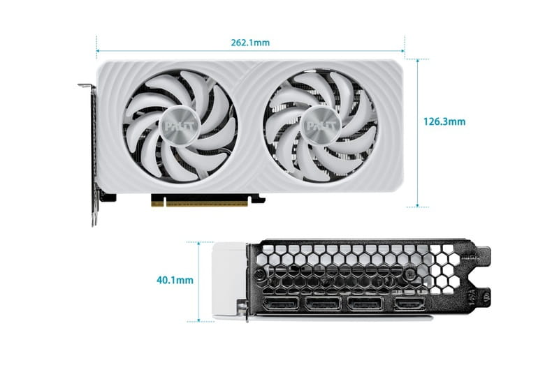 Відеокарта GF RTX 5060 Ti  8GB GDDR7 White OC Palit (NE7506TU19P1-GB2062M)
