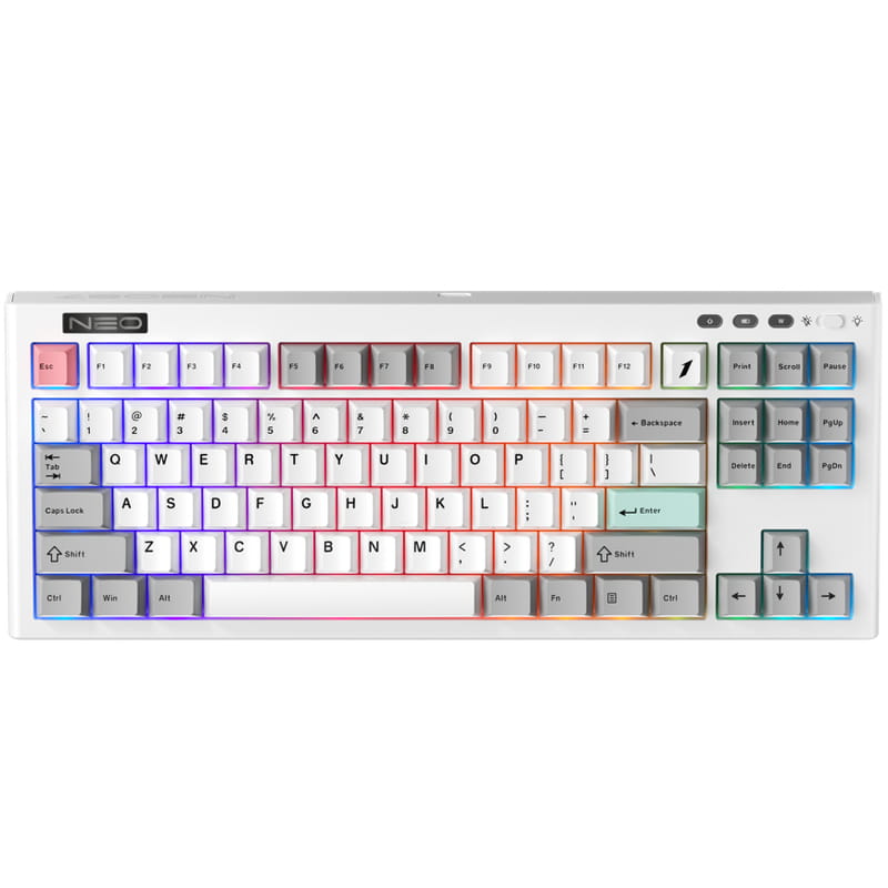 Клавіатура бездротова 1stPlayer NEO87 Wireless Frostwave (NEO87-FW-TLD)