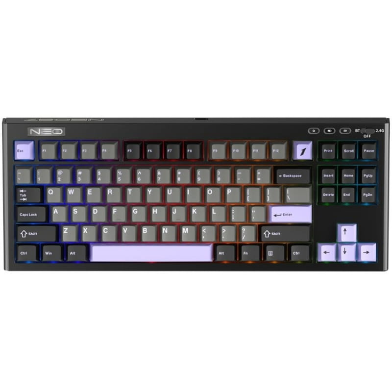 Клавиатура беспроводная 1stPlayer NEO87 Wireless Midnight Violet (NEO87-MV-TLD)
