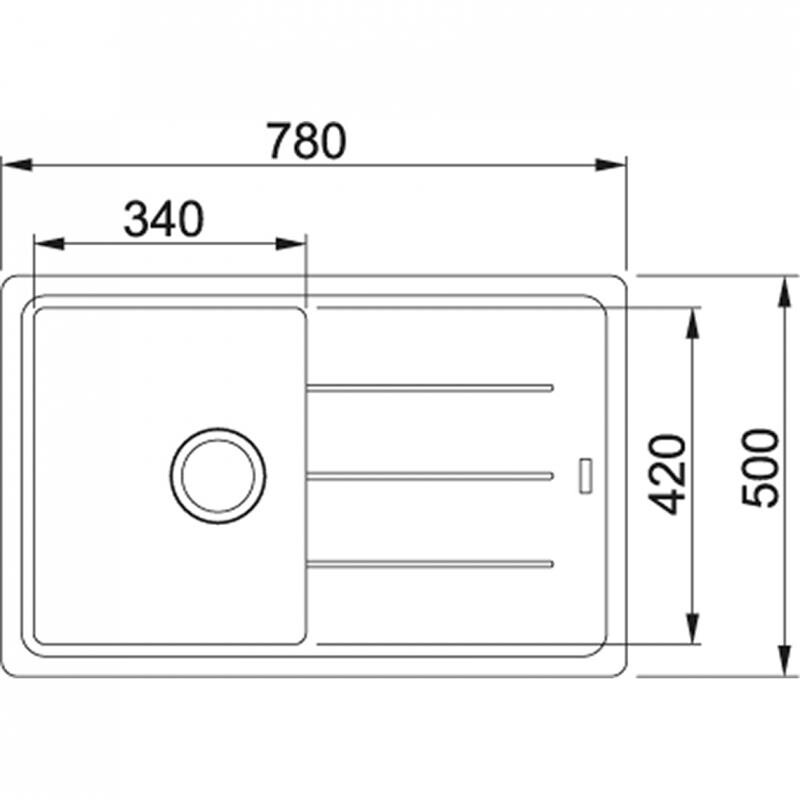 Кухонна мийка Franke Basis BFG 611-78 Бежевый (114.0258.039)