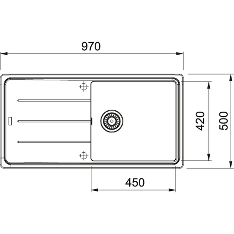 Кухонна мийка Franke Basis BFG 611-97 Онікс (114.0363.933)