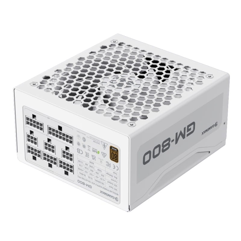 Блок живлення GameMax GM-800 Modular 800W White