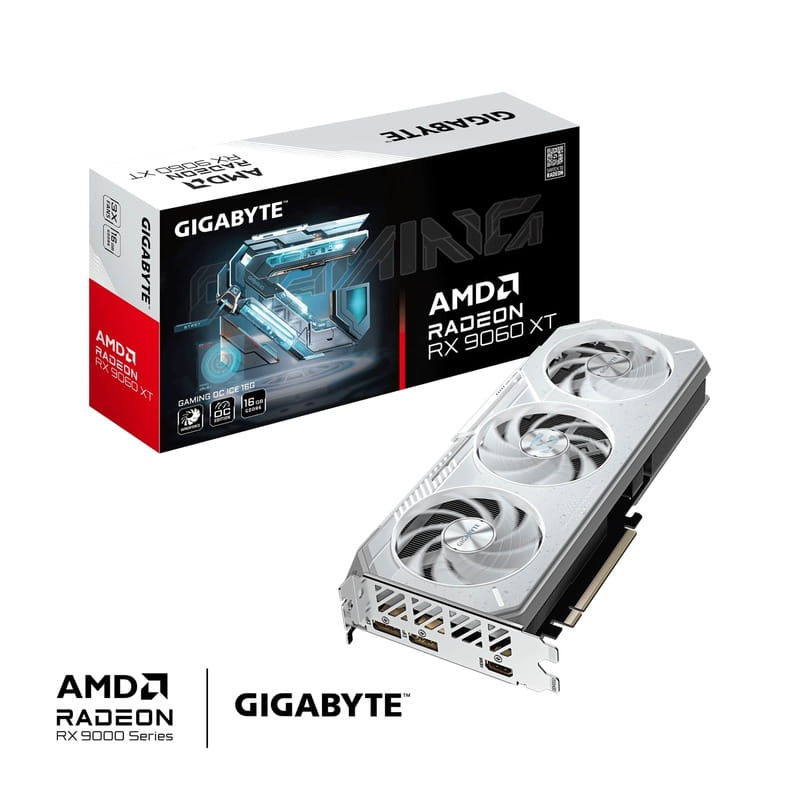 Видеокарта AMD Radeon RX 9060 XT 16GB GDDR6 Gaming OC Ice Gigabyte (GV-R906XGAMINGOCICE-16GD)