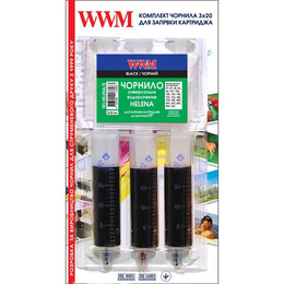 Заправочный набор WWM HP Universal Black (3x20ml) IR3.HELENA/B