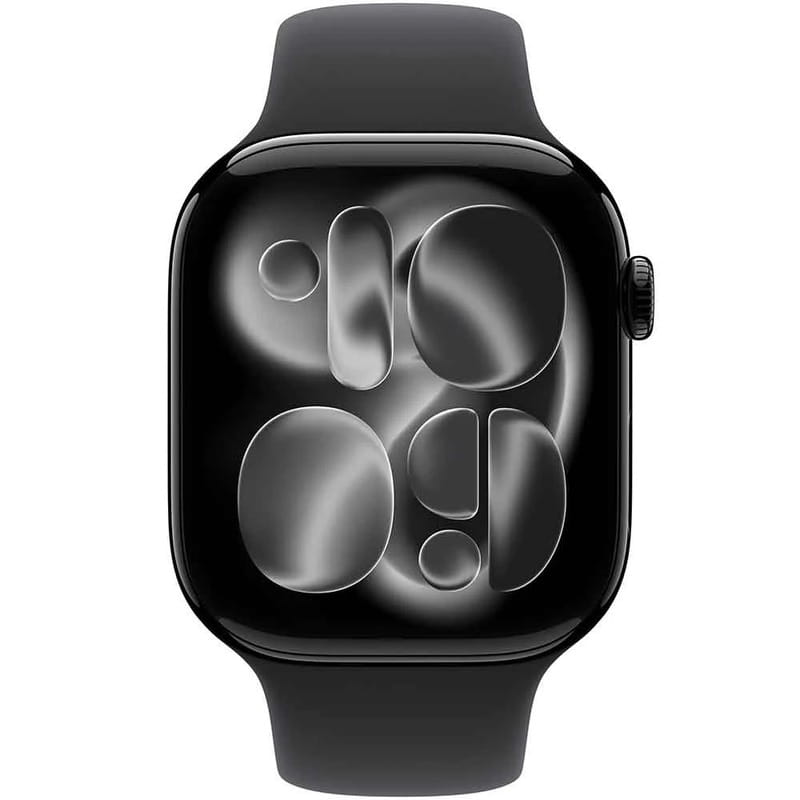 Смарт-годинник Apple Watch Series 11 GPS 42mm Jet Black Aluminium Case with Black Sport Band - S/M (MEQT4RK/A)