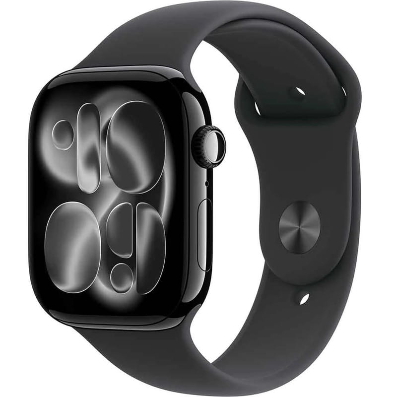 Смарт-годинник Apple Watch Series 11 GPS 42mm Jet Black Aluminium Case with Black Sport Band - S/M (MEQT4RK/A)