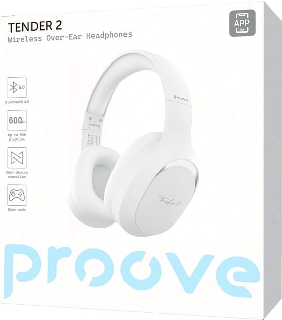 Bluetooth-гарнитура Proove Tender 2 APP White (HPTR2001AP02)