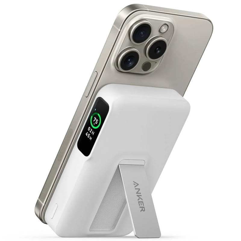 Універсальна мобільна батарея Anker MagGo 10000mAh 27W White (A1654G21)
