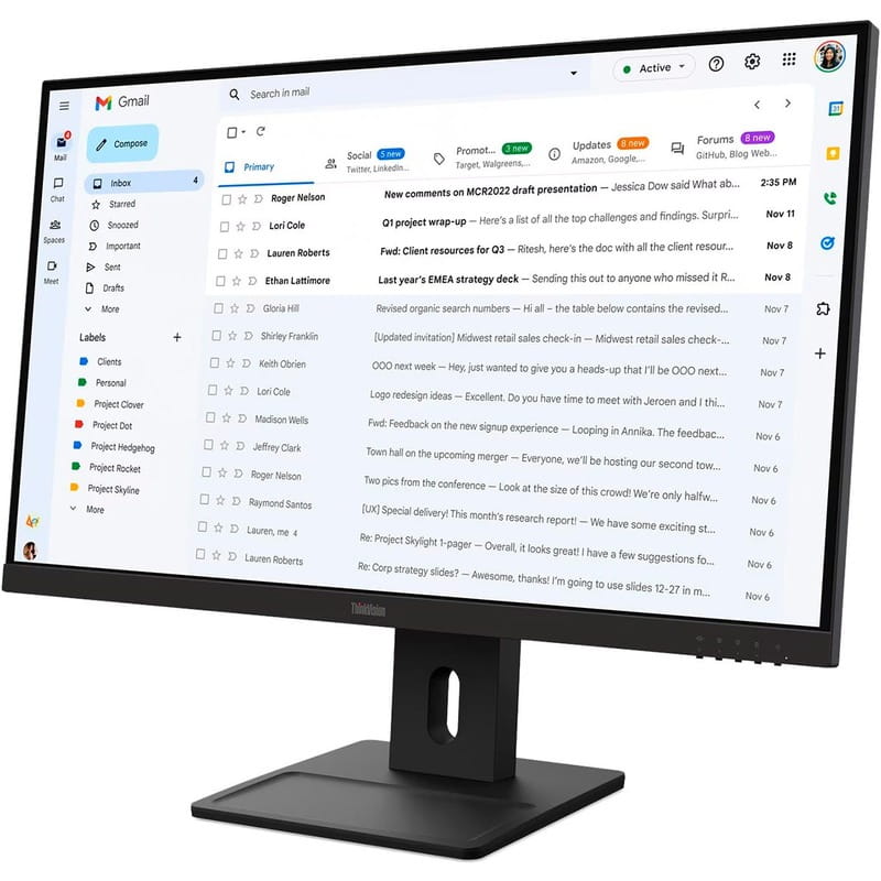 Монітор Lenovo 27" ThinkVision E27-40 (64BCMAT4EU) IPS Black 100Hz