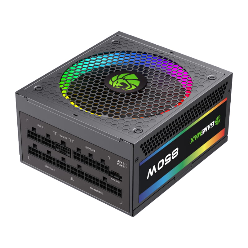 Блок питания GameMax RGB 850 Pro 850W Black (ATX3.1 PCIe5.1)