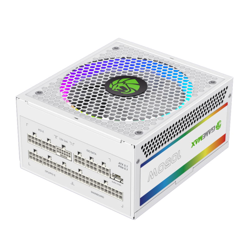 Блок живлення GameMax RGB 1050 Pro 1050W White (ATX3.1 PCIe5.1)