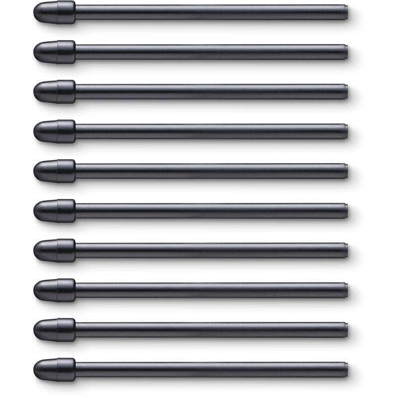 Набор стандартных наконечников Wacom для Intuos PRO New черные, 10 шт (ACK22211)