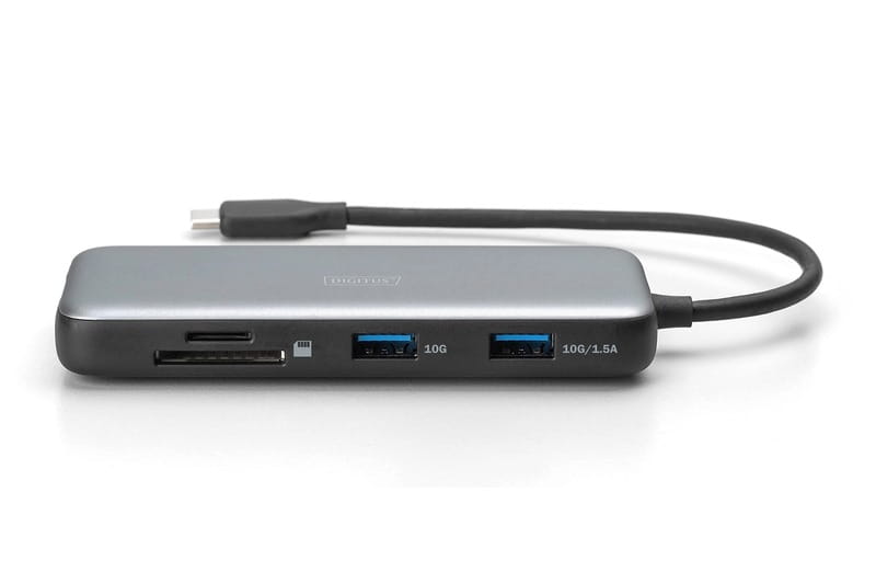 Док-станція Digitus USB-C PD 100W/USB3.2х2/USB-C/RJ45/SD/MicroSD/HDMI (DA-70914)