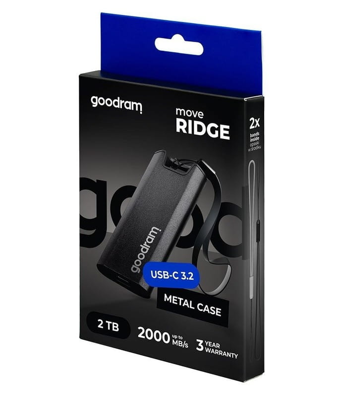 Накопитель внешний SSD 2TB Goodram Black (SSDR-GMRE-02T-K0)