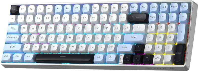 Клавиатура беспроводная Aula S100pro Brown Switch White/Black (6948391205755)