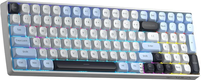 Клавиатура беспроводная Aula S100pro Brown Switch White/Black (6948391205755)