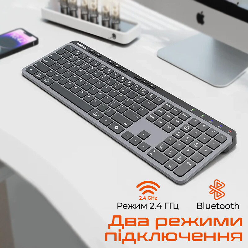 Клавіатура бездротова Meetion WK330 Black (MT-WK330-A-RUA)
