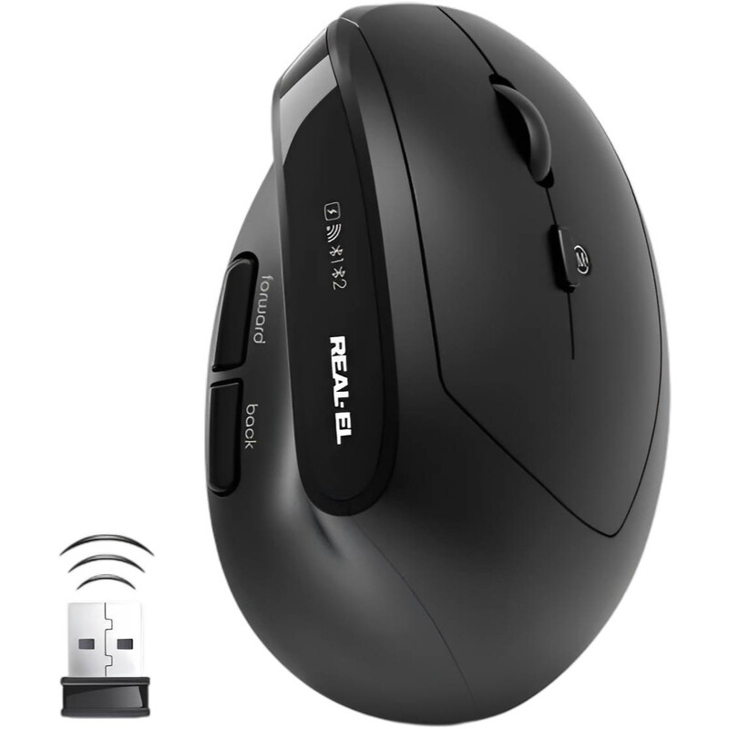 Миша бездротова REAL-EL RM-490W Black