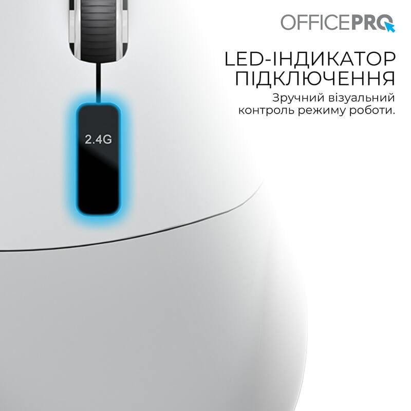 Мышь беспроводная OfficePro M398G Gray