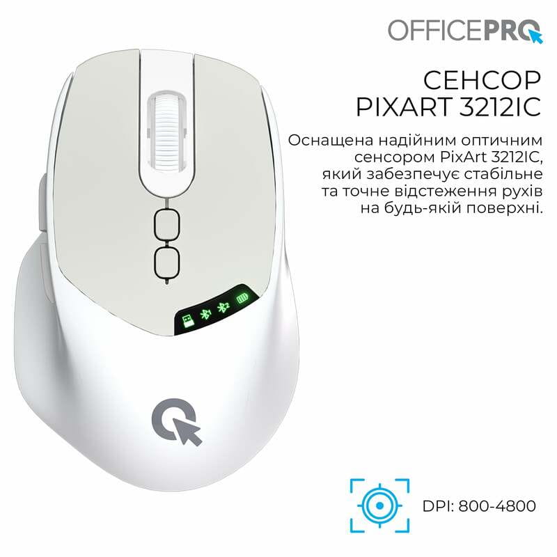 Мышь беспроводная OfficePro M520W White