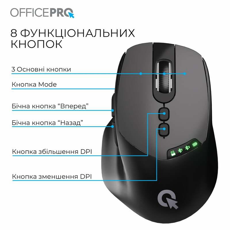 Миша бездротова OfficePro M520B Black