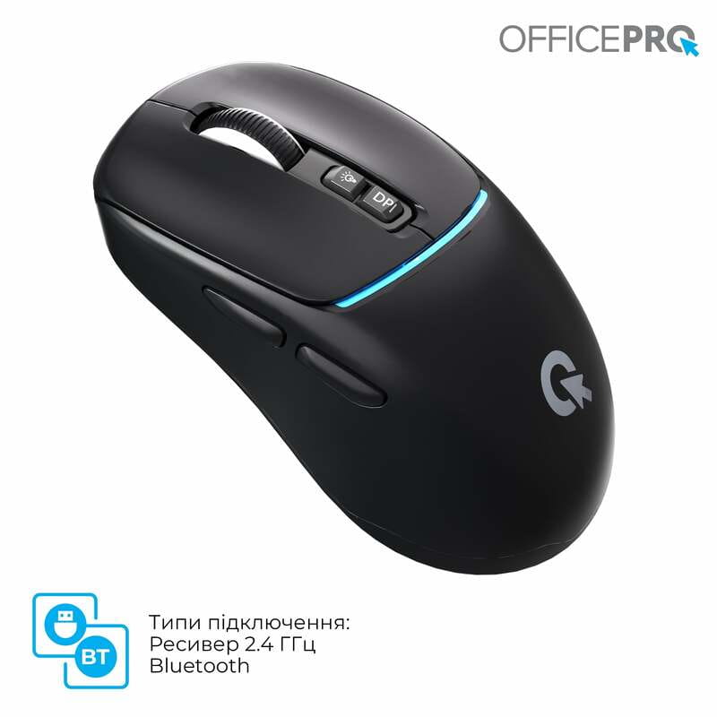 Мышь беспроводная OfficePro M468B Black