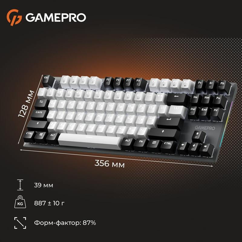Клавиатура GamePro Genesis Joker MK124G Outemu Red Swithes USB Gray