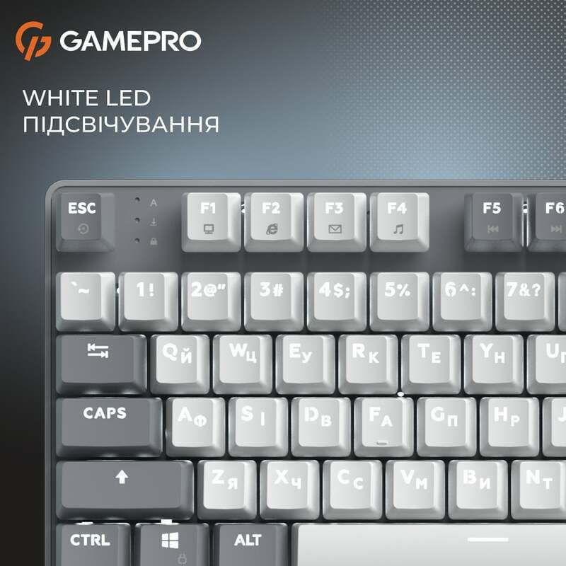 Клавіатура GamePro Genesis Metallic MK110G Outemu Red Swithes USB Gray