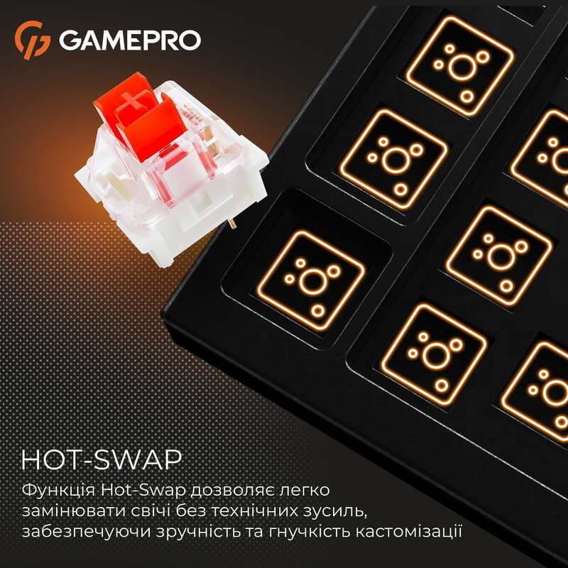 Клавиатура GamePro Genesis Metallic MK144B Outemu Red Swithes USB Black