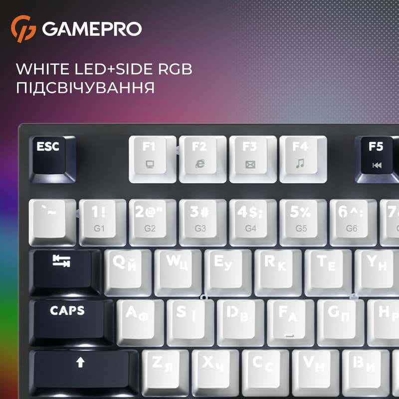 Клавиатура GamePro Genesis Metallic MK144B Outemu Red Swithes USB Black