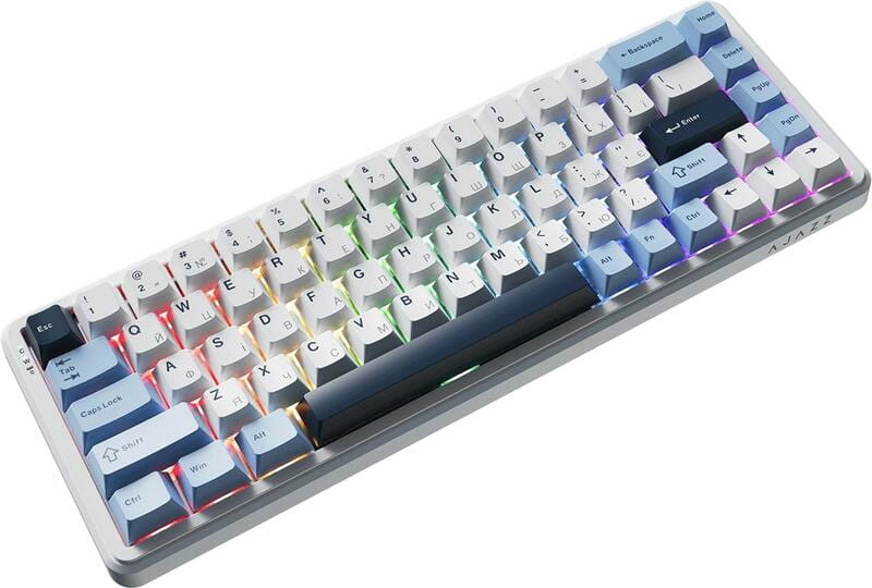 Клавіатура Ajazz AK680 MAX Magnetic Switch RGB USB White (AK680-M-BWD-AW)
