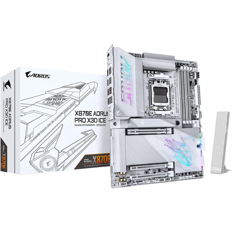 Материнская плата Gigabyte X870E Aorus Pro X3D Ice Socket AM5