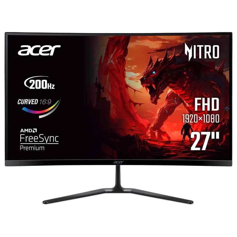 Монітор Acer 27" Nitro ED270X0biip (UM.HE0EE.001) IPS Black 200Hz Curved