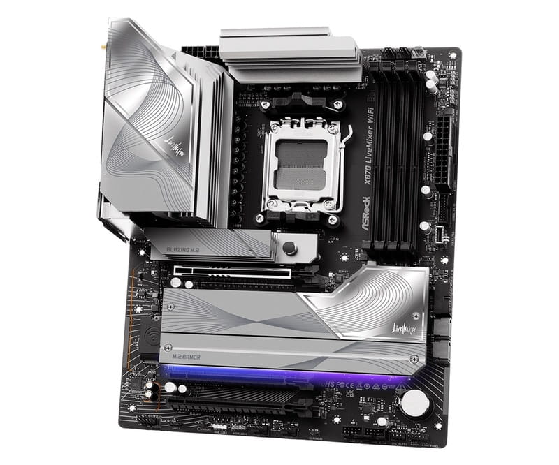 Материнская плата ASRock X870 LiveMixer WiFi Socket AM5