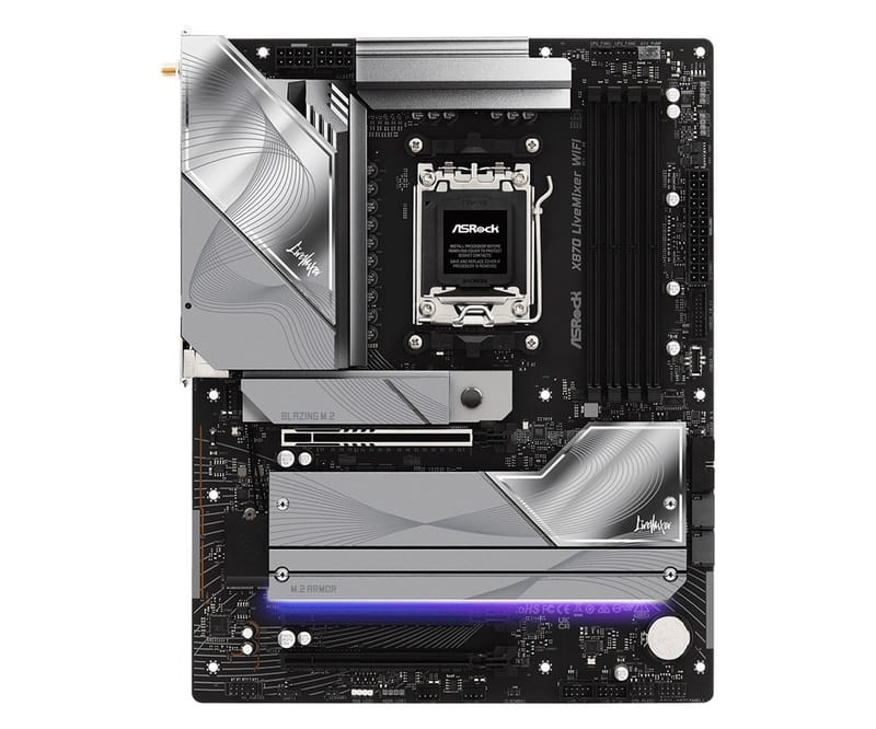 Материнская плата ASRock X870 LiveMixer WiFi Socket AM5