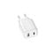 Фото - Сетевое зарядное устройство Grand-X Fast Charge (1хUSB, 1хTypeC, 20W) White (CH-890) | click.ua