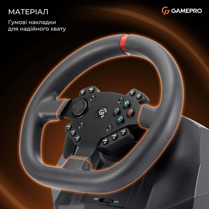Руль GamePro RW575PM с педалями и коробкой передач