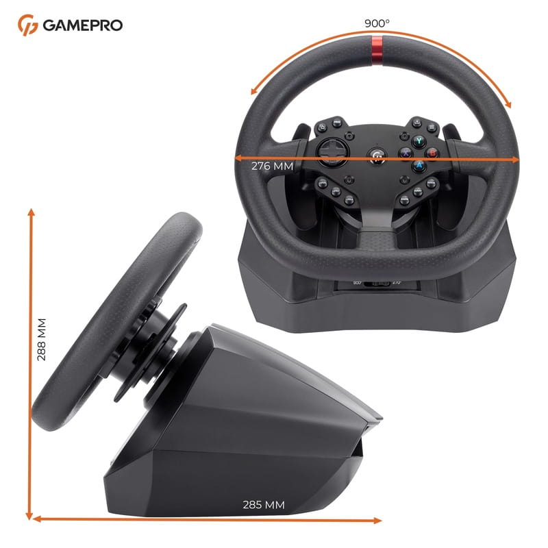 Руль GamePro RW575PM с педалями и коробкой передач