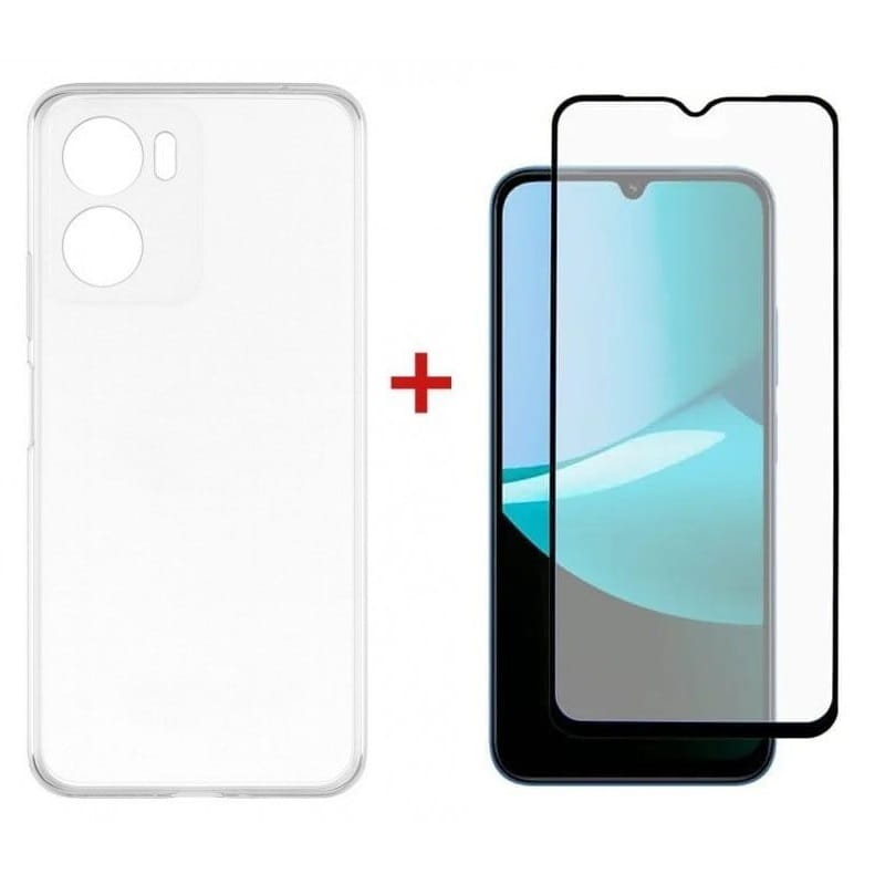 Чeхол-накладка Dengos TPU Soft для Motorola G06 Clear (DG-KM-169) + защитное стекло