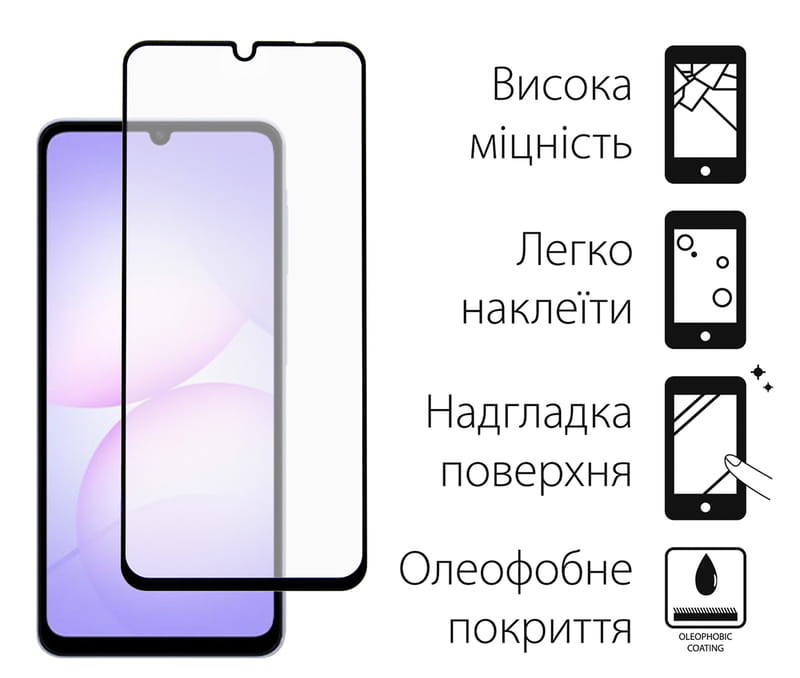 Чeхол-накладка Dengos Carbon для Samsung Galaxy A07 Black (DG-KM-162) + защитное стекло