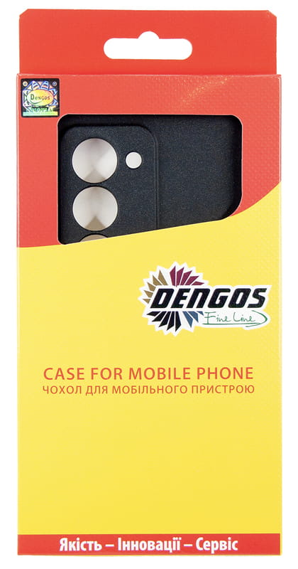 Чохол-накладка Dengos Carbon для Xiaomi Redmi 15 Black (DG-KM-163) + захисне скло