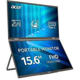 Монітор Acer 15.6" Dual Portable PD163QTbmiuux (UM.ZP3EE.011) IPS Black