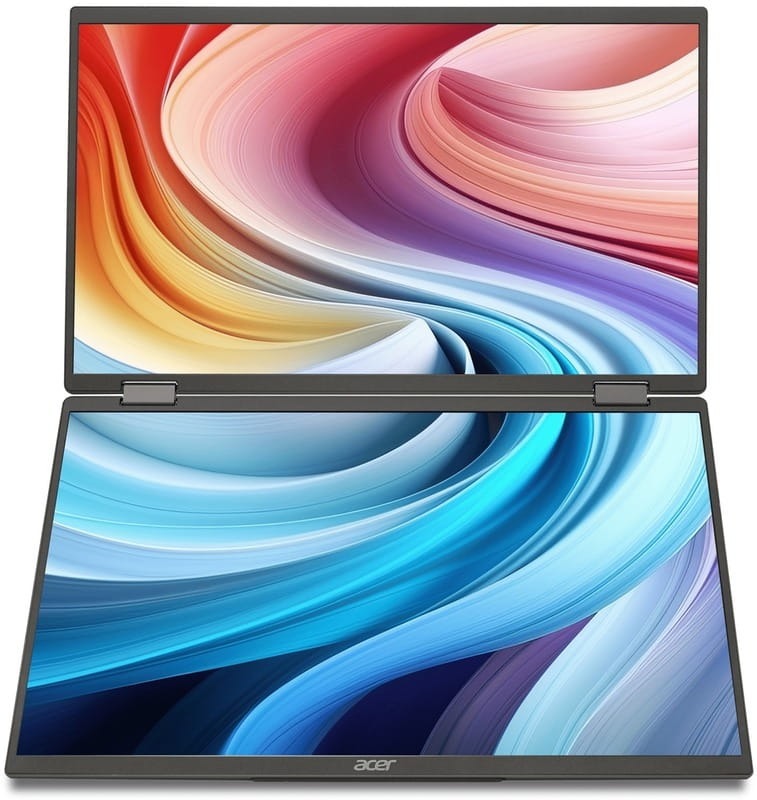 Монітор Acer 15.6" Dual Portable PD163QTbmiuux (UM.ZP3EE.011) IPS Black