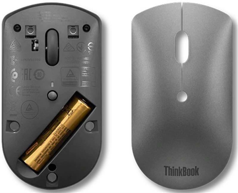 Миша бездротова Lenovo ThinkBook Bluetooth Silent Grey (4Y50X88824)