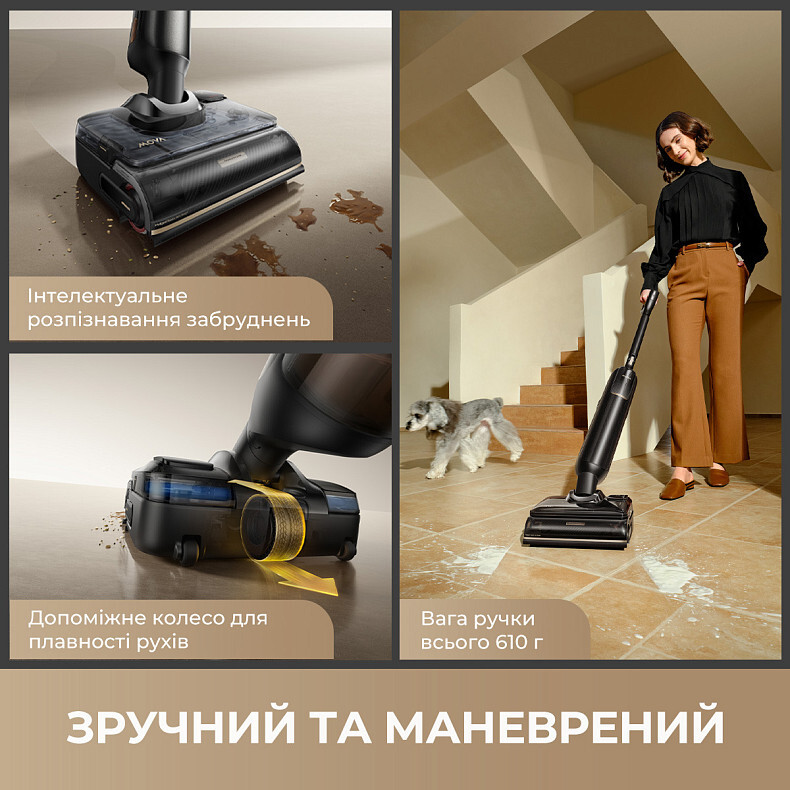 Аккумуляторный моющий пылесос Mova M50 Ultra (HMH28A)