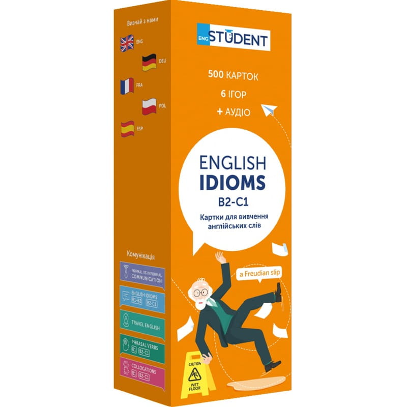 Картки для вивчення англійської мови English Student. English Idioms B2-C1