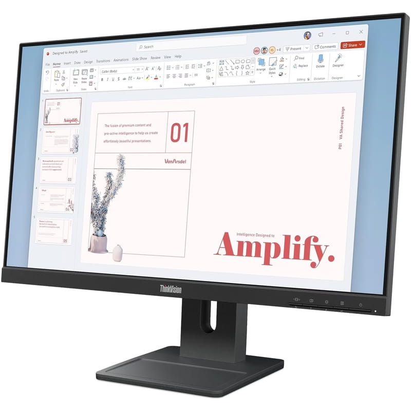 Монитор Lenovo 23.8" ThinkVision E24-40 (64BAMAT1UA) IPS Black 100Hz